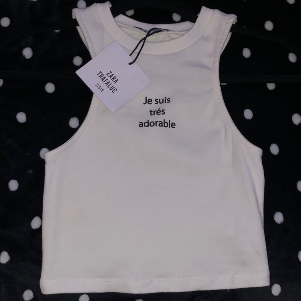 Zara’s white Tank top